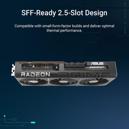 ASUS Prime Radeon™ RX 9070 XT OC Edition Graphics Card (PCIe 5.0, HDMI/DP 2.1, 2.5-Slot Design, axial-tech Fans, Dual Ball Fan Bearings, Dual BIOS, ASUS GPU Guard) 🍁 All In One Marketplace Canada