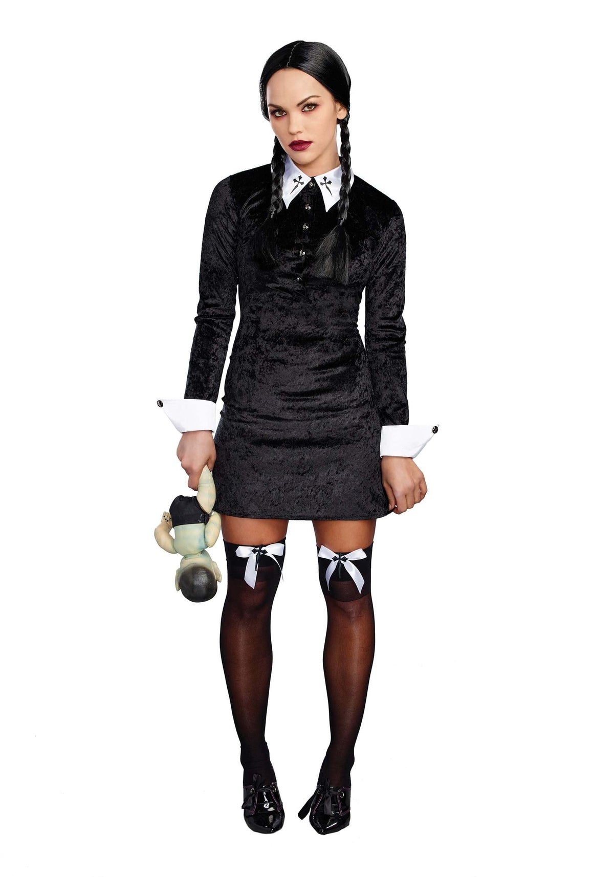 Dreamgirl Adult Womens Sexy Wednesday, Friday Halloween Costume Large