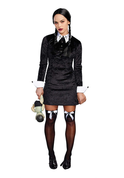 Dreamgirl Adult Womens Sexy Wednesday, Friday Halloween Costume Large