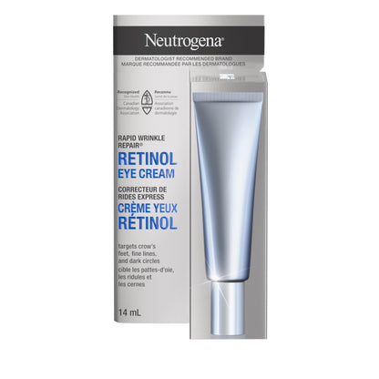 Neutrogena Rapid Wrinkle Repair Regenerating Cream - Retinol Face & Eye Moisturizer - Hyaluronic Acid Serum - 14 mL 🍁 All In One Marketplace Canada