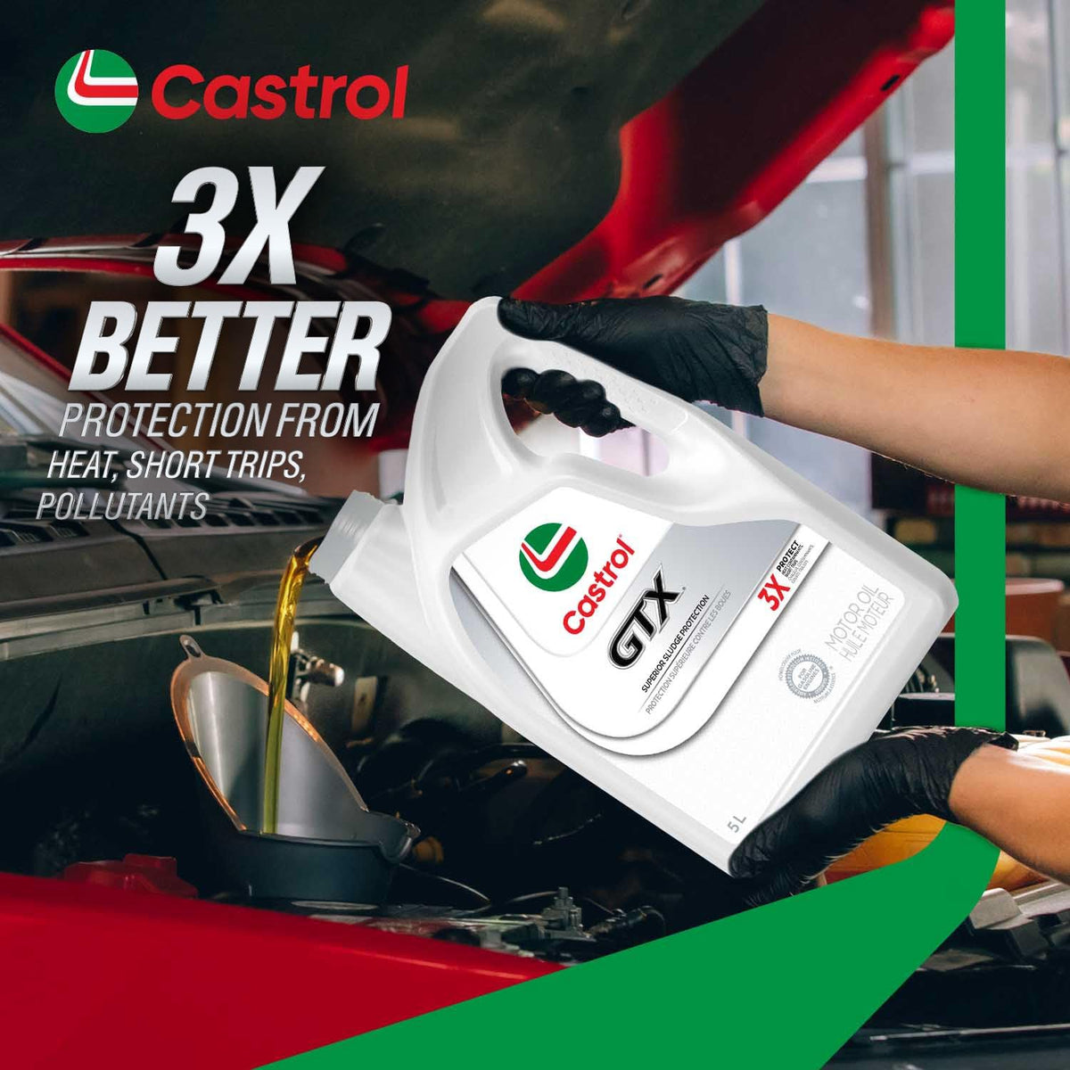 Castrol GTX Conventional 5W-20 Motor Oil, 5 Litres | Made in Canada 🍁 All In One Marketplace Canada