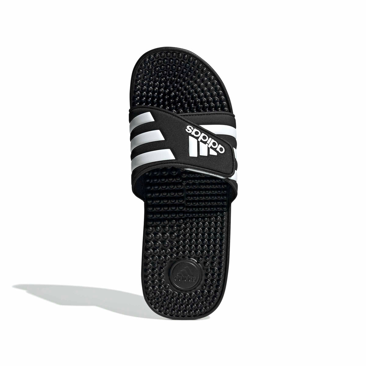 adidas Unisex-Adult Adissage, Core Black/White/Core Black, 12 🍁 All In One Marketplace Canada