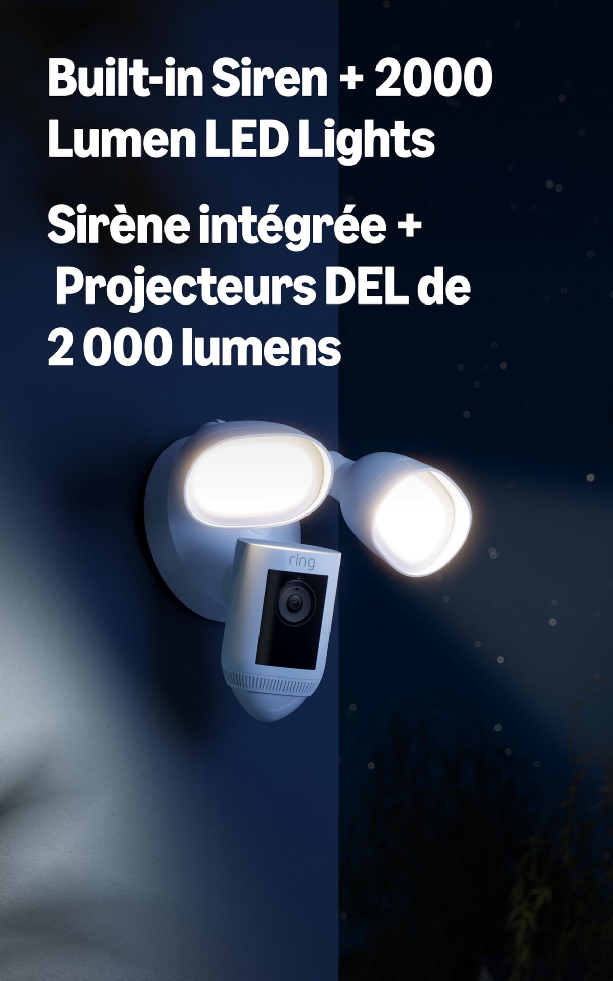 Ring Floodlight Cam Wired Pro with Bird’s Eye View and 3D Motion Detection, Black 🍁 All In One Marketplace Canada