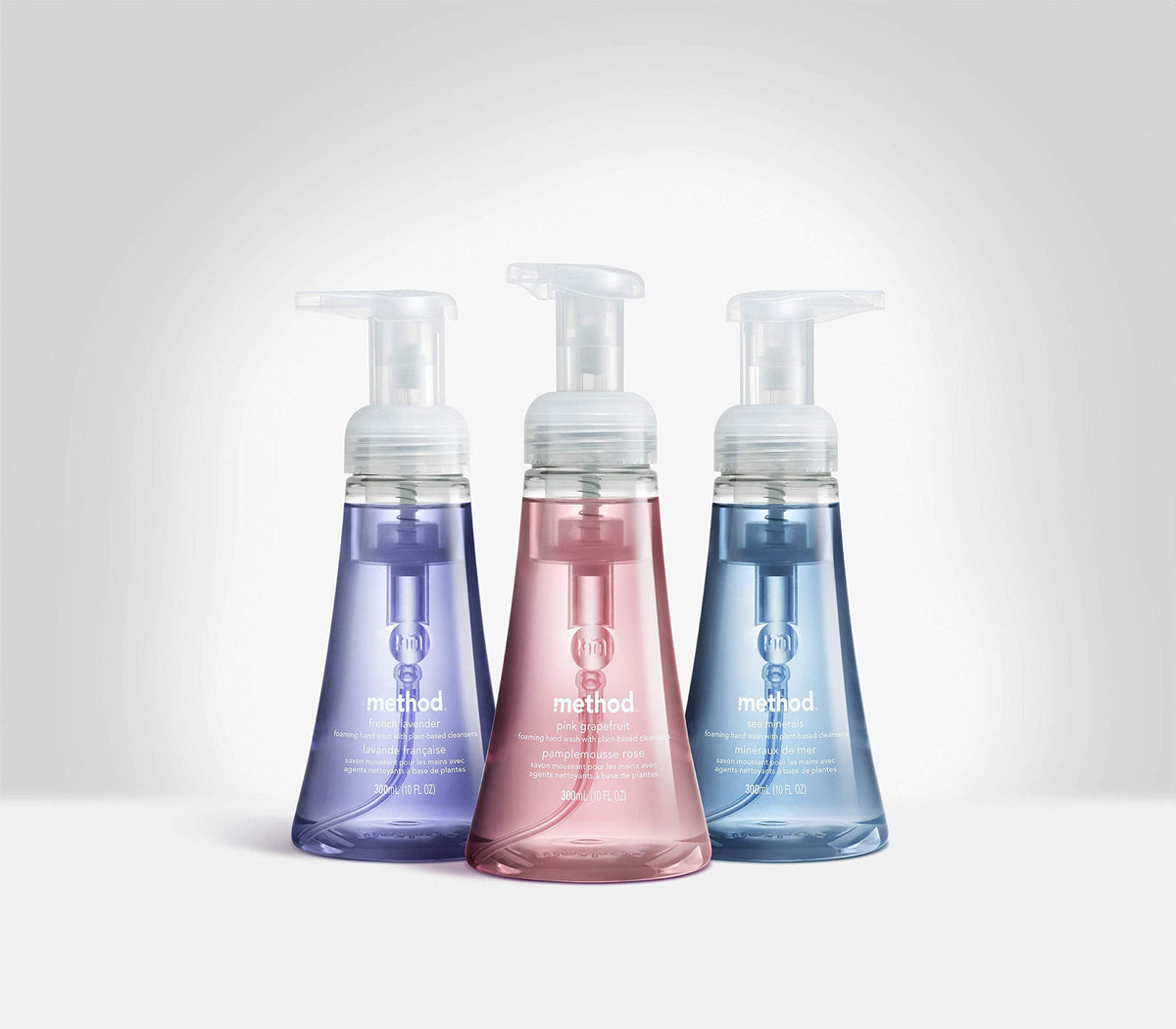 Method Foaming Hand Soap, Biodegradable Formula with Foaming Soap Dispenser Made of 100% Recycled Plastic, Sea Minerals Scent, 300 ml Soap Pump Bottles, 6 Pack 🍁 All In One Marketplace Canada