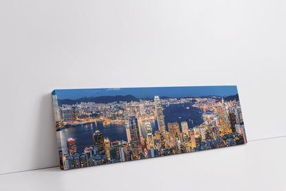 Leinwandbild-Hongkong-Skyline-Wandbild