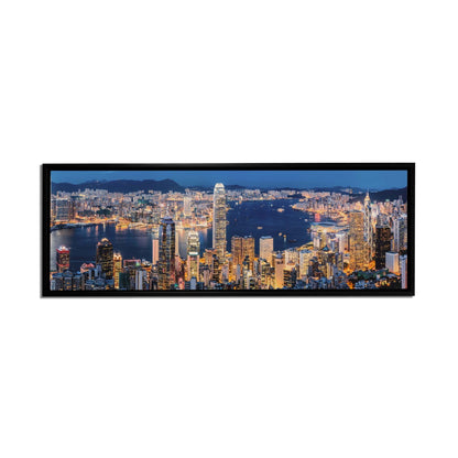 Leinwandbild-Hongkong-Skyline-Wandbild