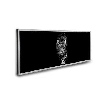 Leopard in Schwarz-Weiß 183 x 61 cm