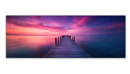 Leinwandbild-Gelassenheit-Wandkunst-Skyline