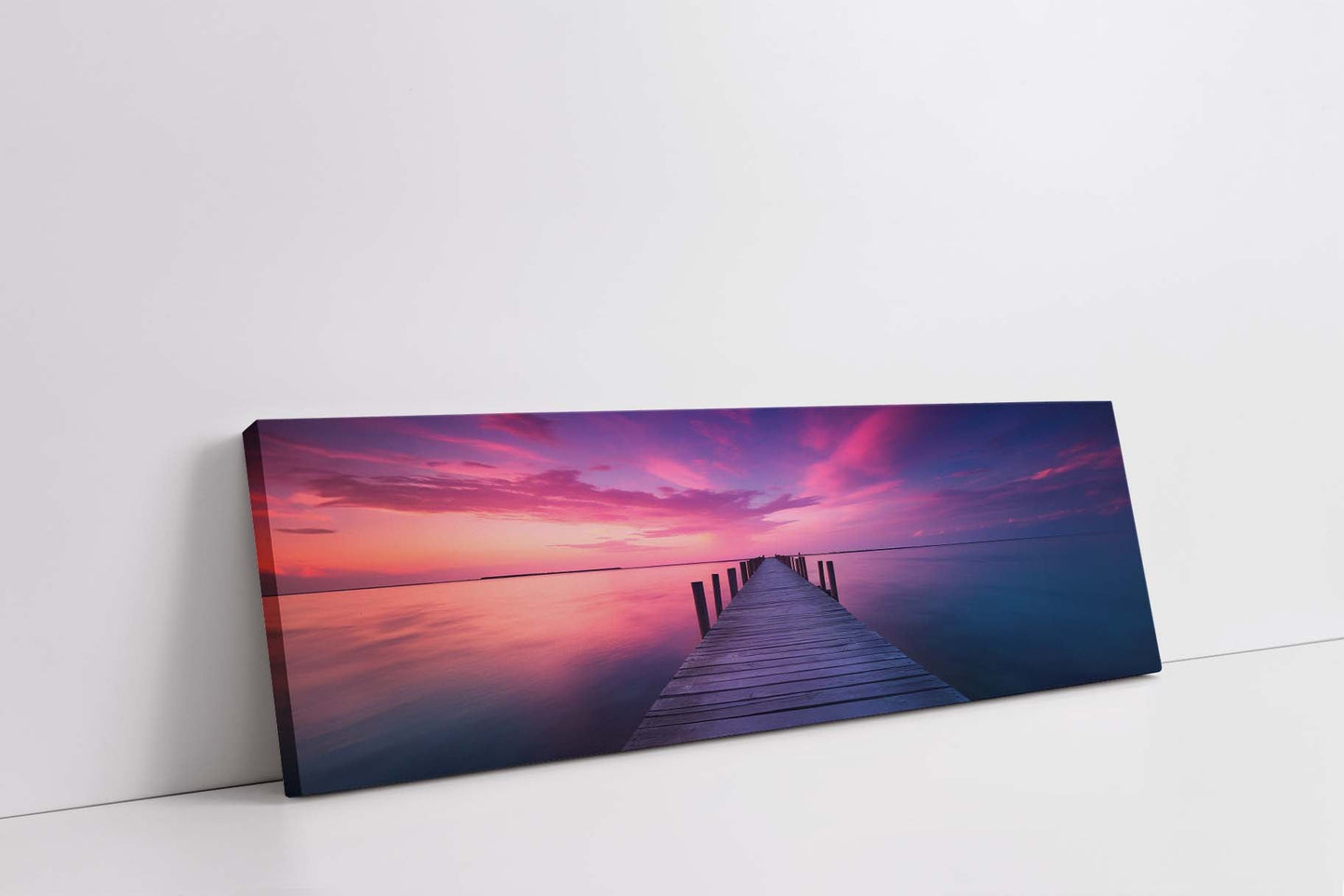 Leinwandbild-Gelassenheit-Wandkunst-Skyline
