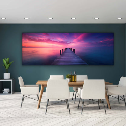 Leinwandbild-Gelassenheit-Wandkunst-Skyline