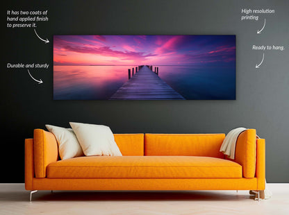 Leinwandbild-Gelassenheit-Wandkunst-Skyline