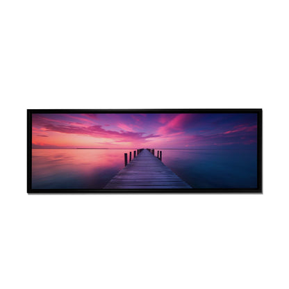 Leinwandbild-Gelassenheit-Wandkunst-Skyline