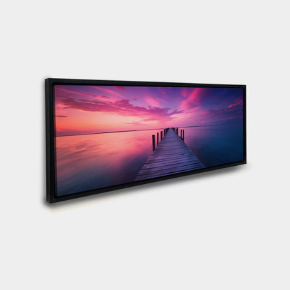 Leinwandbild-Gelassenheit-Wandkunst-Skyline