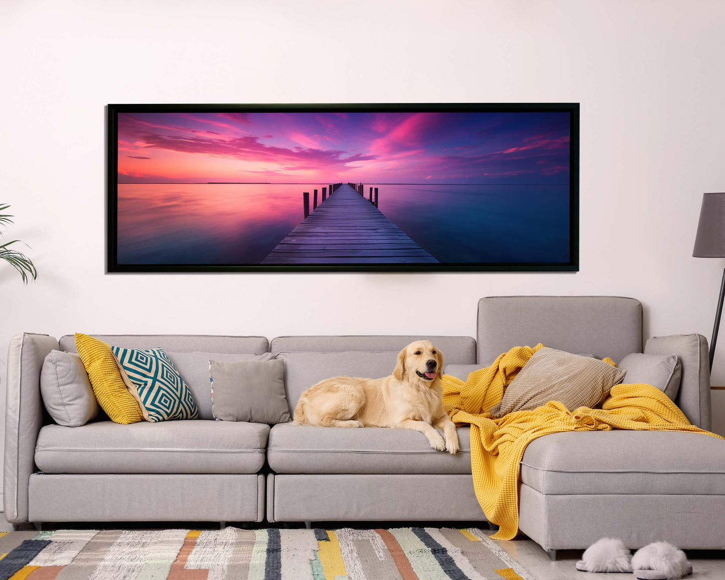 Leinwandbild-Gelassenheit-Wandkunst-Skyline