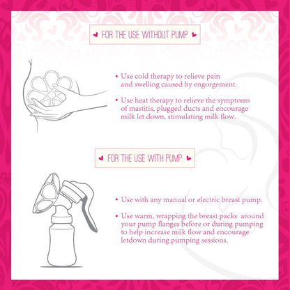 Ninja Mama Breast Therapy Packs - Pack Of 2 (Hot Or Cold)