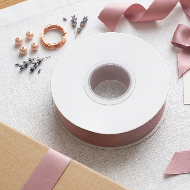 30 Meter Double Face Dusty Rose #814 Ribbon Roll