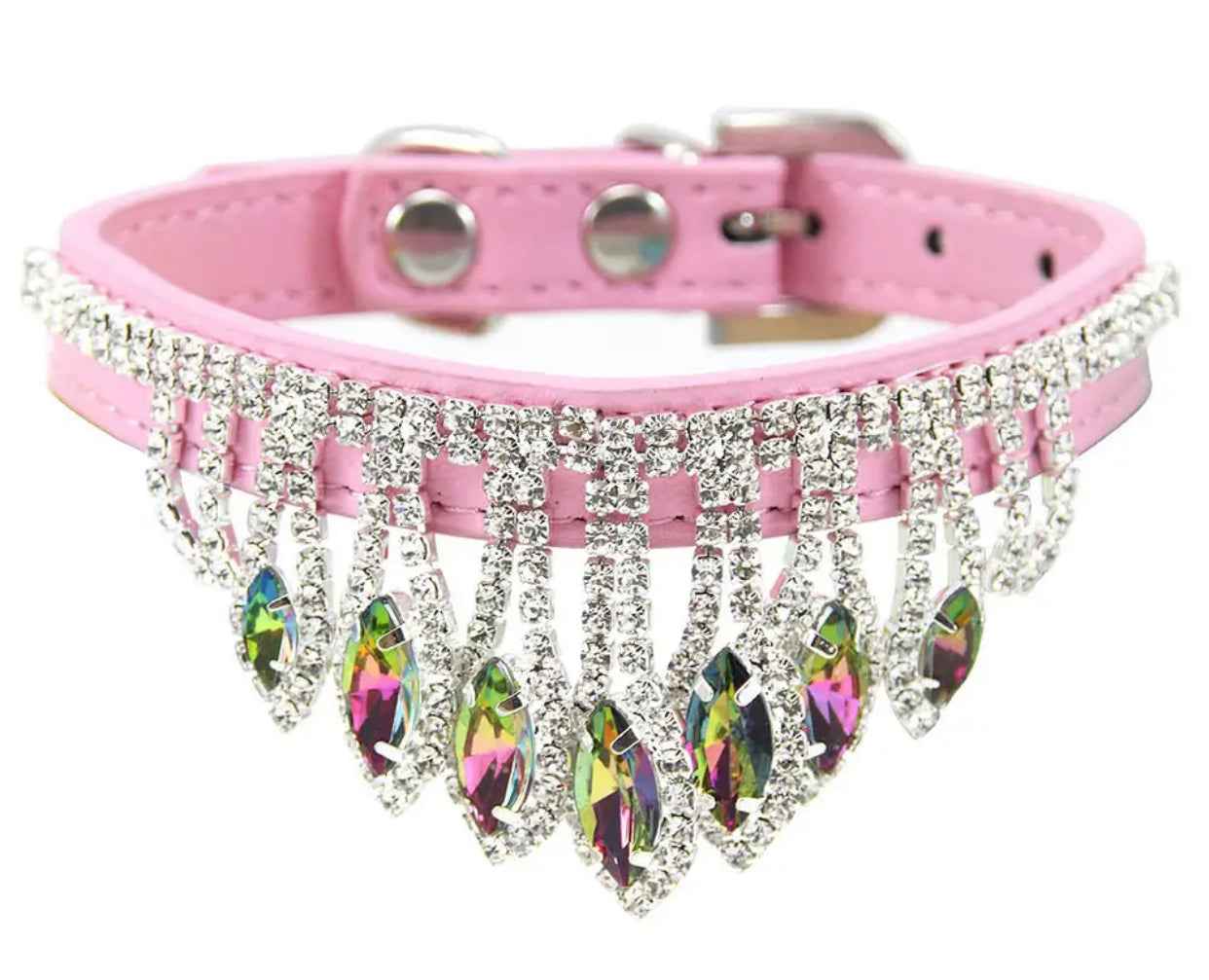 Rose Empress Dog Collar | Rhinestone Dog Collar