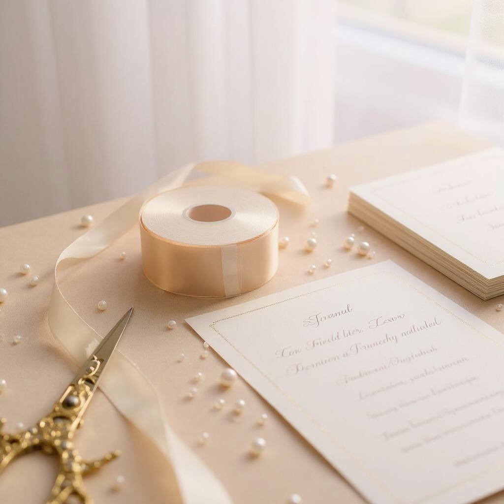 Satin Ribbon Double Face-Light Peach  #714- 3.8 cm Wide