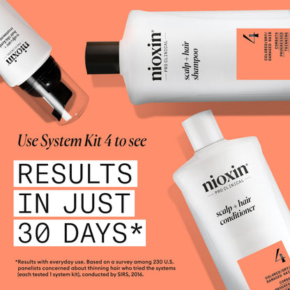 Nioxin System 4 Scalp + Hair Shampoo - Hair Thickening Shampoo For Damaged Hair with Progressed Thinning, 16.9 fl oz (Packaging May Vary) 🍁 All In One Marketplace Canada