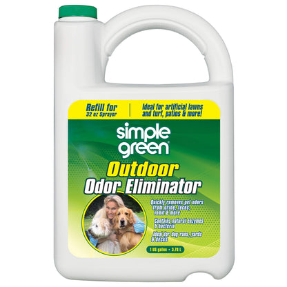 Simple Green Outdoor Odor Eliminator for Pets, Dogs, 1 Gallon Refill - Ideal for Artificial Lawns & Patio, Milky White 🍁 All In One Marketplace Canada