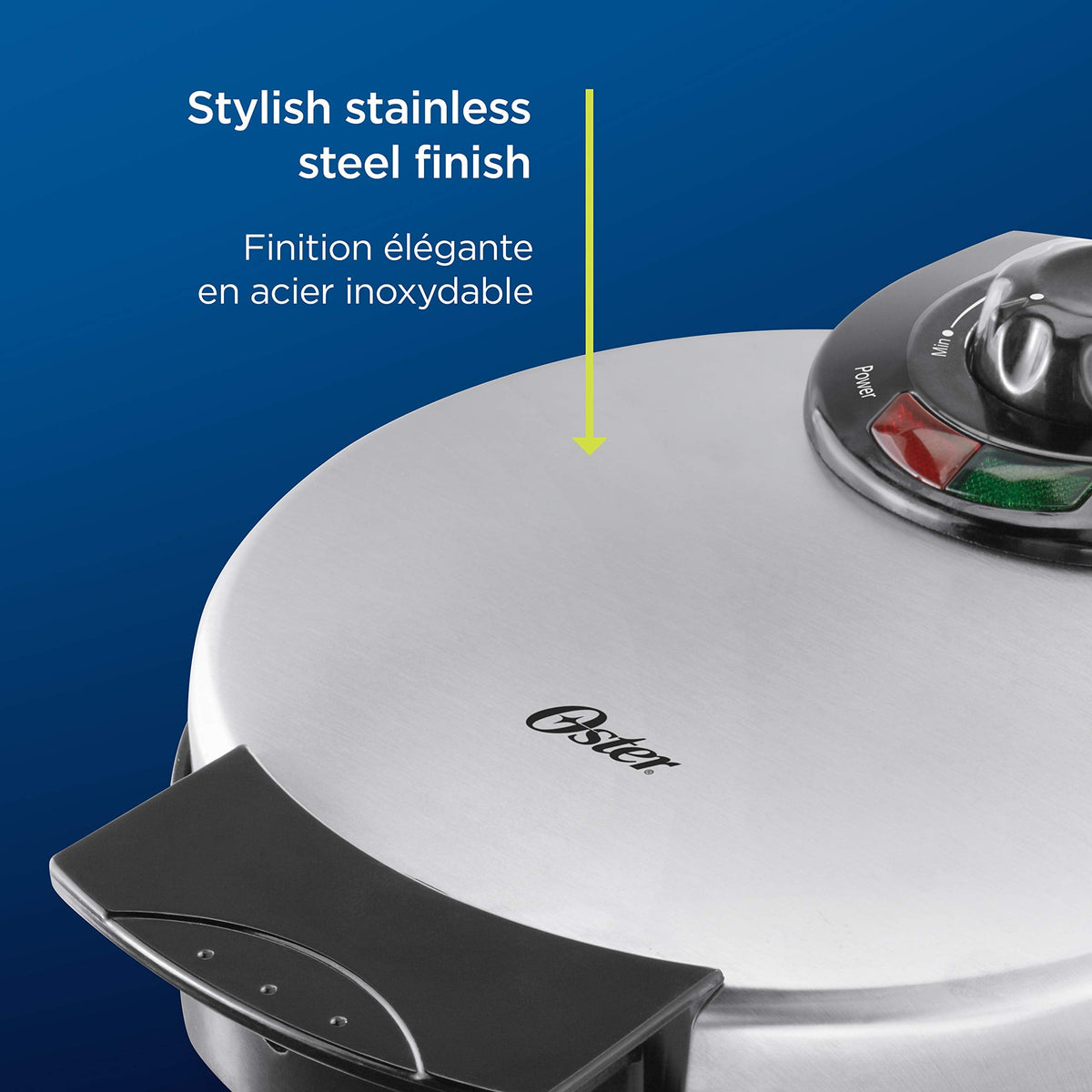 Oster Belgian Waffle Maker, 8", Stainless Steel 🍁 All In One Marketplace Canada