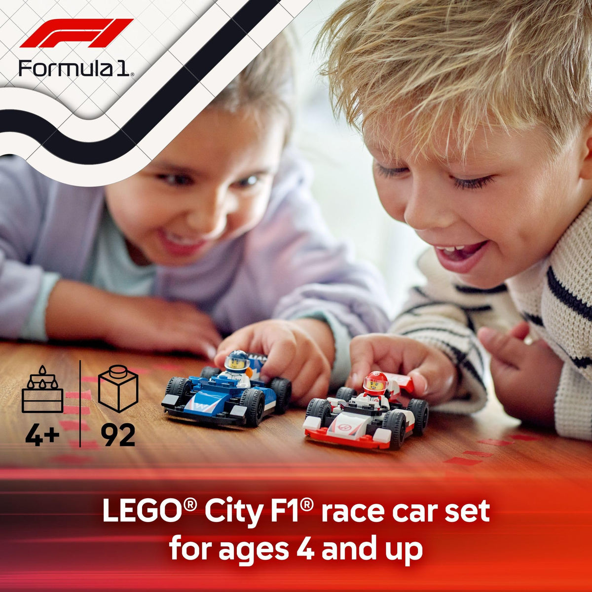 LEGO City F1 Williams Racing & Haas F1 Race Car Toys - Car Building Toy Set for Kids, Boys and Girls, Ages 4+ - F1 Preschool Toy for Fans - Gift Idea for Birthdays - 60464 🍁 All In One Marketplace Canada