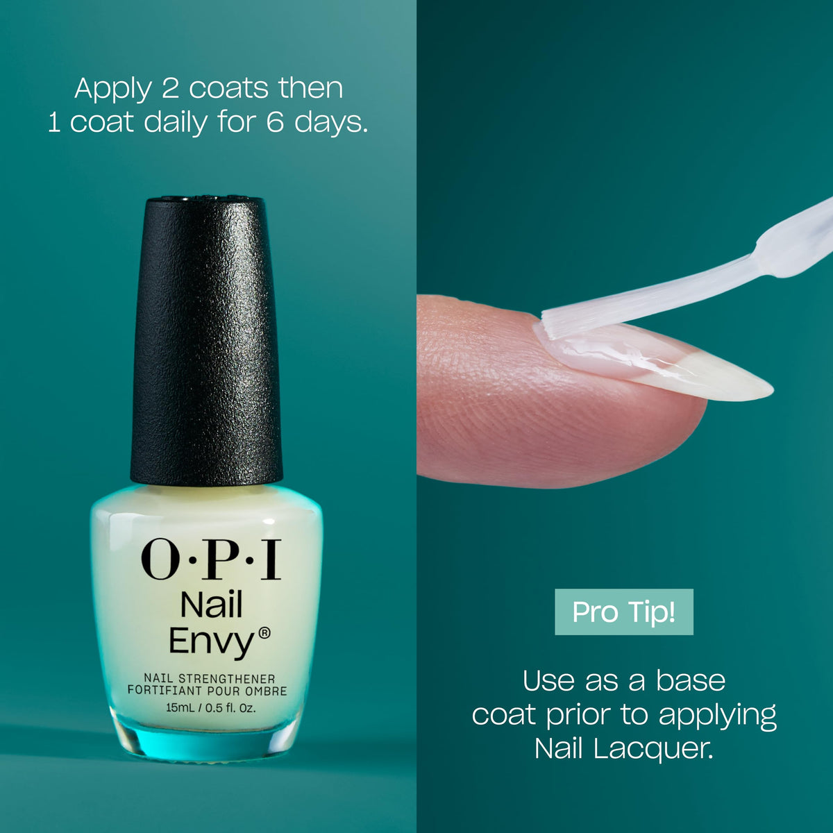 OPI Nail Envy Strengthener Pink to Envy | Sheer Soft Pink Crème Strengthening Nail Polish Treatment | Strengthen Weak & Thin Nails 🍁 All In One Marketplace Canada