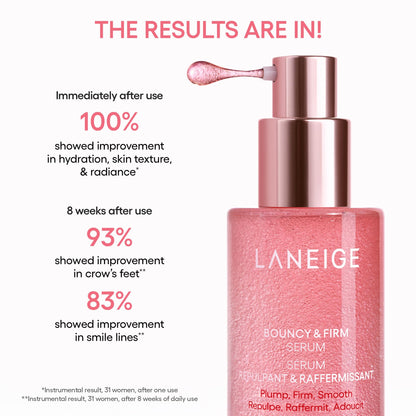 LANEIGE Bouncy & Firm Serum: Korean Slow Aging Collagen Serum with Peptides for Plumping, Firming, & Hydrating 🍁 All In One Marketplace Canada