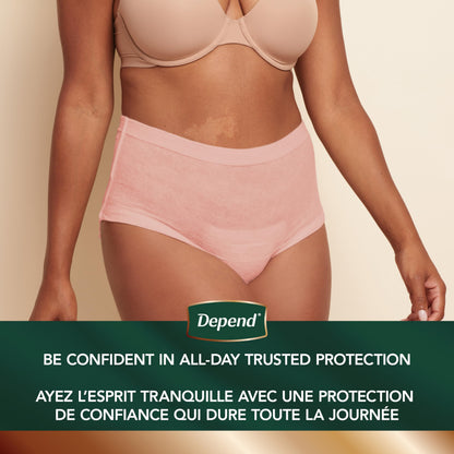 Depend Silhouette Adult Incontinence Underwear for Women, Maximum Absorbency, Small, Pink, 26 Count 🍁 All In One Marketplace Canada