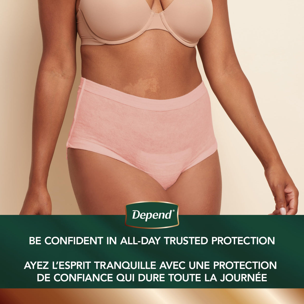 Depend Silhouette Adult Incontinence Underwear for Women, Maximum Absorbency, Medium, Pink, 22 Count 🍁 All In One Marketplace Canada
