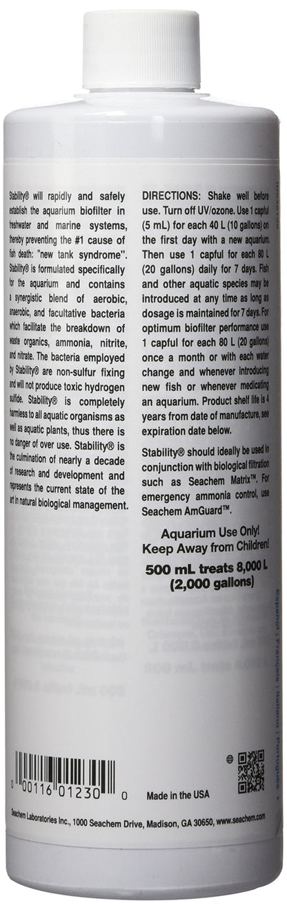 Seachem Stability 500ml 🍁 All In One Marketplace Canada