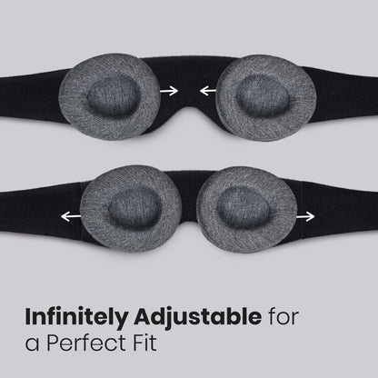 Manta Original Sleep Mask - Maximum Blackout Sleep Mask for Deep Sleep, Adjustable with Detachable Eye Cups, Zero Eye Pressure for Back & Belly Sleepers, Ideal for Travel, Shift Work & Daytime Sleep 🍁 All In One Marketplace Canada