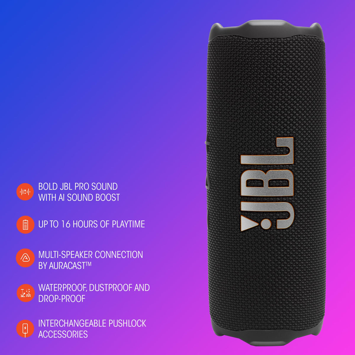 JBL Flip 7 - Portable Waterproof and Drop-Proof Speaker - White 🍁 All In One Marketplace Canada