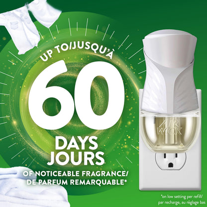 Air Wick Plug In Scented Oil Air Freshener for Home – Infused with Essential Oils, Adjustable Fragrance Control – Crisp Linen Scen – Includes 2 Warmers & 5 Refills 🍁 All In One Marketplace Canada