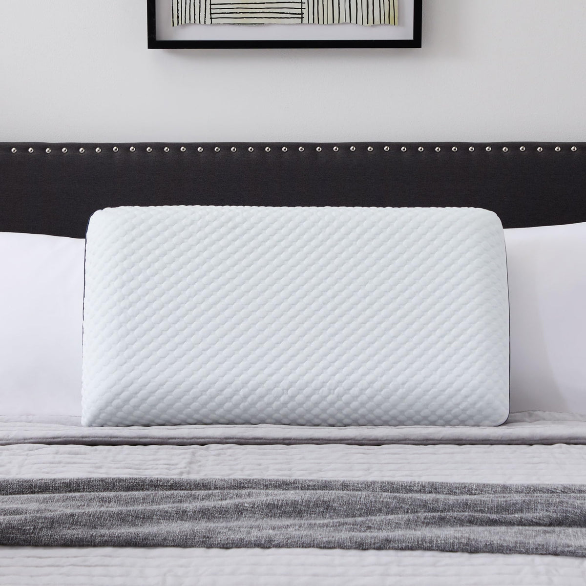 WEEKENDER Ventilated Gel Memory Foam Pillow - Washable Cover - Queen Size(Pack of 1), White 🍁 All In One Marketplace Canada