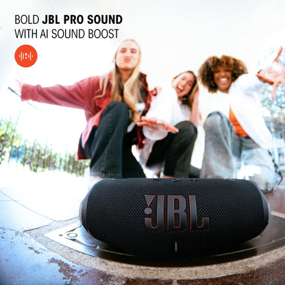 JBL Charge 6 - Portable Waterproof & Drop-Proof Bluetooth Speaker, Bold Pro Sound with AI Sound Boost, 28Hrs of Playtime, Built-in powerbank & Comes with a Sturdy/Removable Carrying Strap (Sand) 🍁 All In One Marketplace Canada