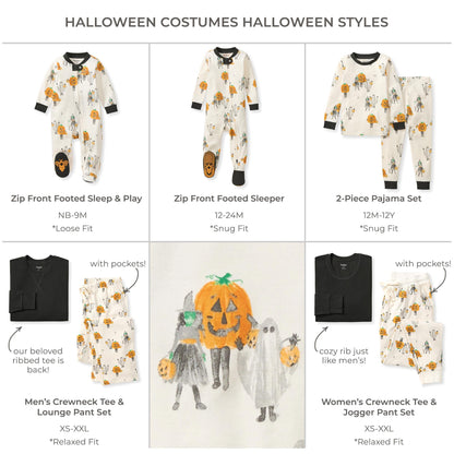 Burt's Bees Baby Baby Womens Family Jammies, Matching Holiday Pajamas, Organic Cotton PJs, Halloween Costumes, 9 Months