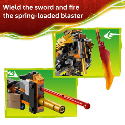 LEGO NINJAGO Cole’s Mission Mech & Dragon Zane Building Toy for Boys, Girls & Kids, Ages 7+ - Poseable Mech W/Cole, Acid Monster, & Zane Minifigures for Pretend Play - Gift Idea for Birthdays - 71854 🍁 All In One Marketplace Canada