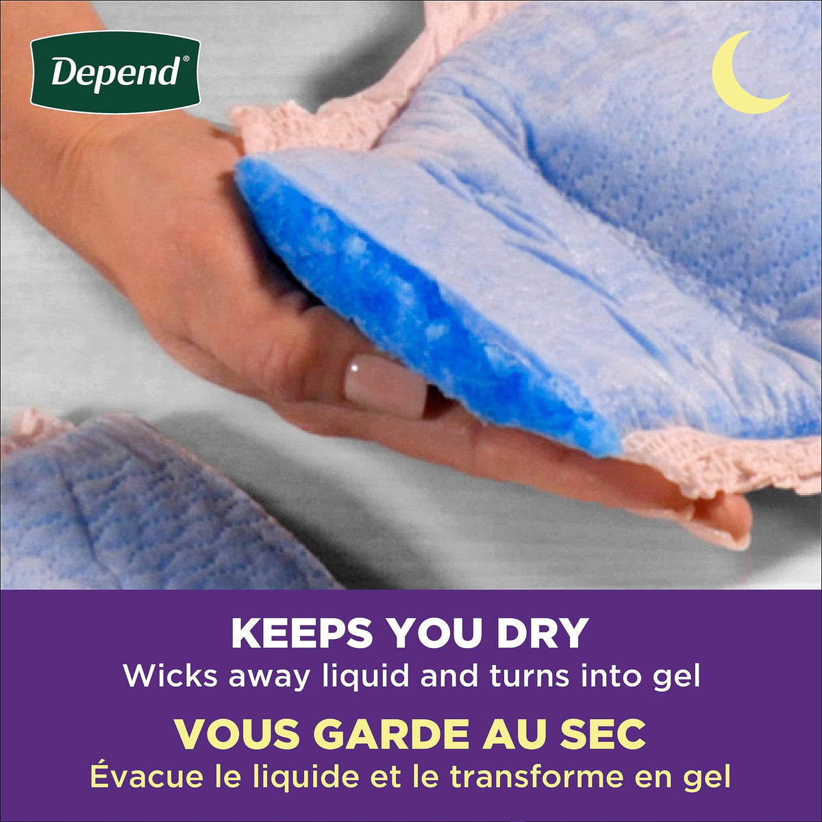 Depend Night Defense Adult Incontinence Underwear for Women, Disposable, Overnight, Large, Blush, 56 Count 🍁 All In One Marketplace Canada