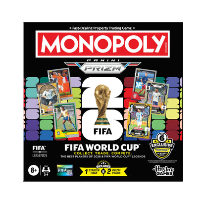 Monopoly Panini Prizm: FIFA World Cup Game I Soccer Board Game with Monopoly Panini Prizm FIFA World Cup 2026 Trading Cards I Ages 8+ (English Version) 🍁 All In One Marketplace Canada