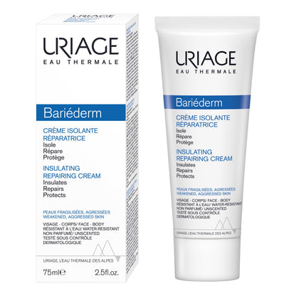 Uriage Bariéderm Insulating Repairing Cream - Anti-Friction Solution, Insulates & Deeply Repair - Protects from Irritation, Chafing & Rubbing - High Tolerance, Water-Resistant - Family Friendly - 75ml 🍁 All In One Marketplace Canada