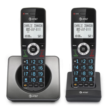 AT&T GL2101-2 DECT 6.0 Cordless Home Phone 2-Handset with Call Block, Caller ID, Full-Duplex Handset Speakerphone, 2" White Backlit Display, Lighted Keypad, Graphite & Black 🍁 All In One Marketplace Canada