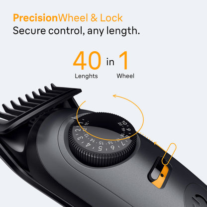 Braun All-in-One Series 5 Trimmer Kit, 40 Lengths, Ultra Sharp Blade, AIO 5510, Moonstone Grey 🍁 All In One Marketplace Canada