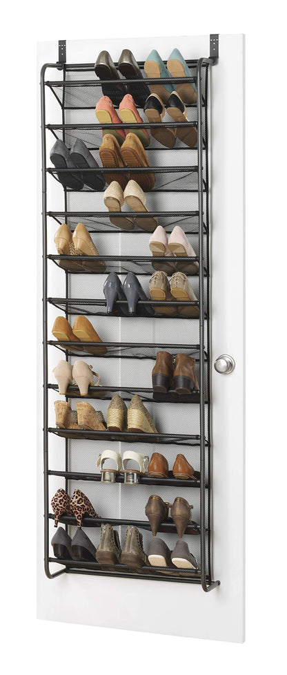 Whitmor 36 Pair Over-The-Door Rack-Gunmetal Gray Shoe Organizer 🍁 All In One Marketplace Canada