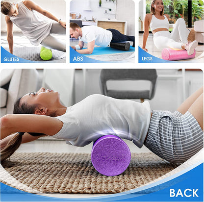 Yes4All High-Density EPP Round Back Roller Foam, Foam Roller for Yoga, Pilates & Stretching - 12, 18, 24, 36 inch 🍁 All In One Marketplace Canada