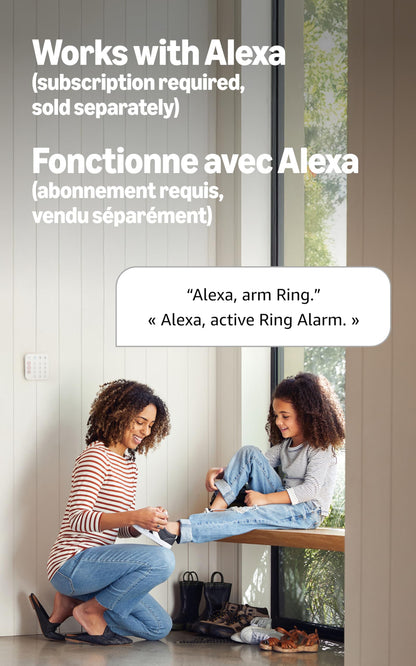 Ring Alarm 5-Piece Kit (newest model), Wireless smart home or business security system, expandable, easy setup, Mobile App Control, 24/7 Professional Monitoring, Alexa Compatible 🍁 All In One Marketplace Canada
