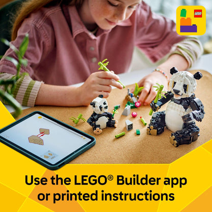 LEGO Creator 3 in 1 Wild Animals Panda Family - Building Toy Kit for Kids with 3 Building Options, Panda, Penguin, or Orca - 8 Year Old Girl & Boy Birthday Gifts - 31165 🍁 All In One Marketplace Canada