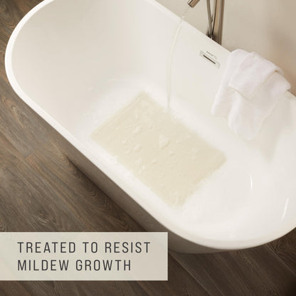 Rubbermaid Commercial Products Bath Tub and Shower Mat | Large - 28 x 16 in. | White | Machine Washable | Safti-Grip Non-Slip Bathroom Mat with Suction Cups for Home/Hotel/Shower/Bathtub 🍁 All In One Marketplace Canada