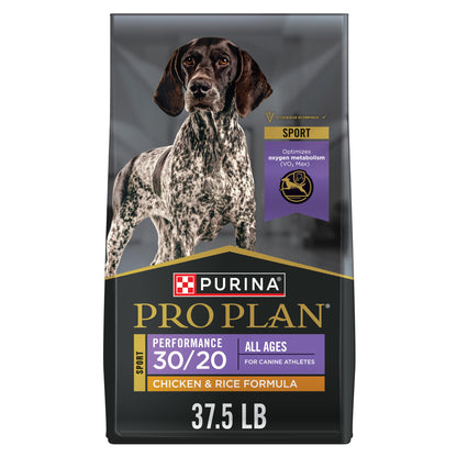 Purina Pro Plan Dry Dog Food, Sport Performance 30/20 Chicken & Rice - 17 kg Bag (1 Pack) 🍁 All In One Marketplace Canada
