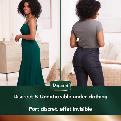 Depend Silhouette Adult Incontinence Underwear for Women, Maximum Absorbency, XL, Pink, 48 Count (2 Packs of 24) 🍁 All In One Marketplace Canada